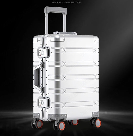 All Aluminum Luggage Suitcase 3 Sizes (20",24",29")  Carry On Silver 20"