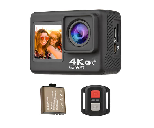 4K60FPS Ultra High Definition WiFi Action Travel Camera with Accessories